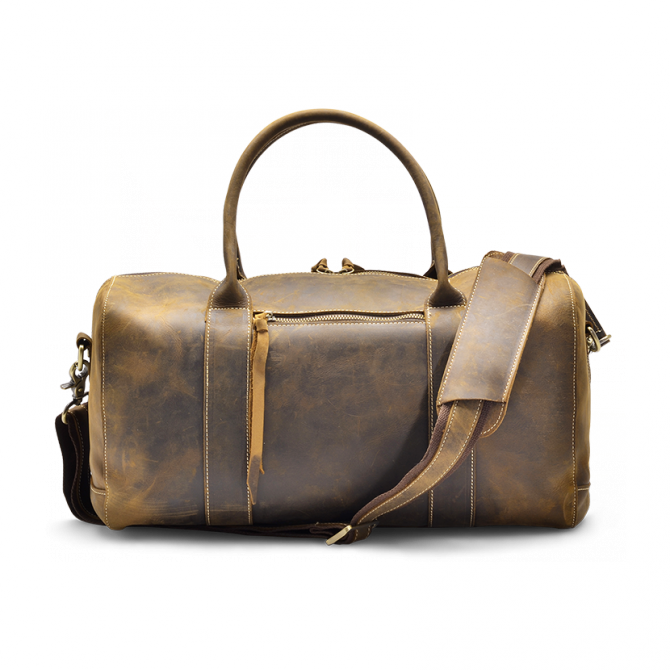 TRAVEL BAG KOMPAKT VINTAGE LÄDER CRISTEN. - 4