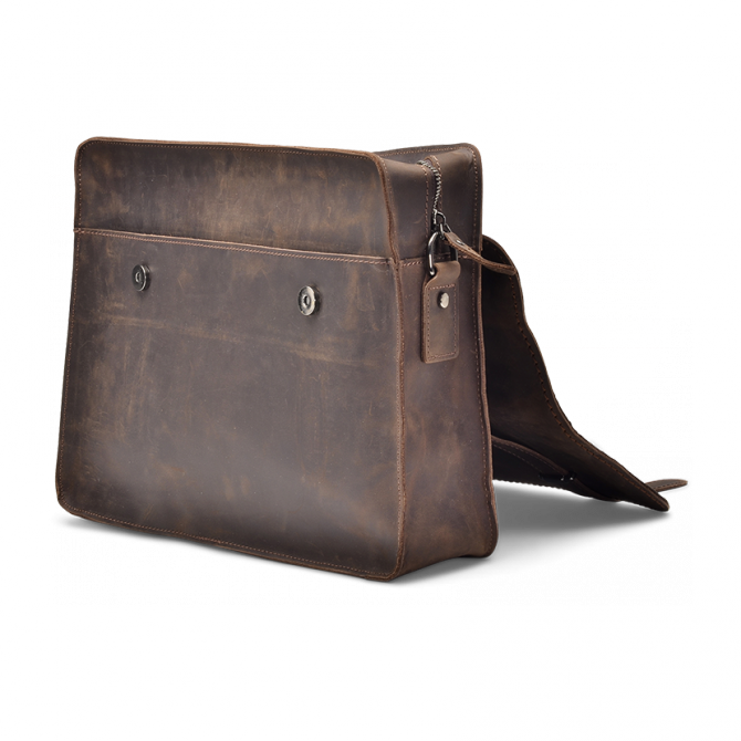 LÄDER VÄSKA VINTAGE UMBRA ISIDRO. - 4